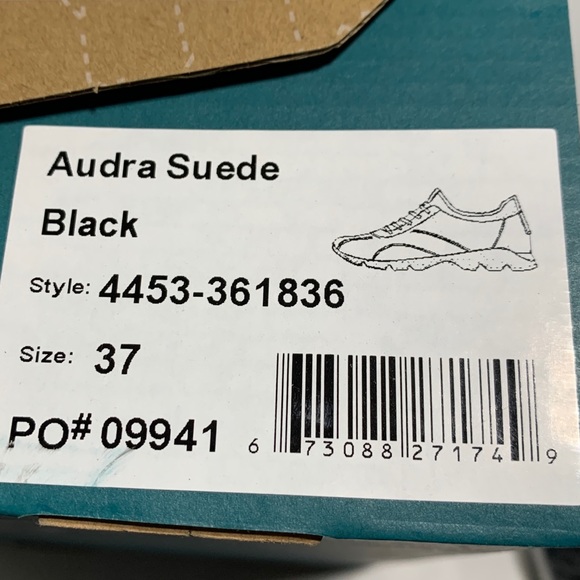 Dansko Audra Suede  Women's Black Comfort Sneakers Size 37 6.5 - 7 Shoes NEW - Picture 3 of 8